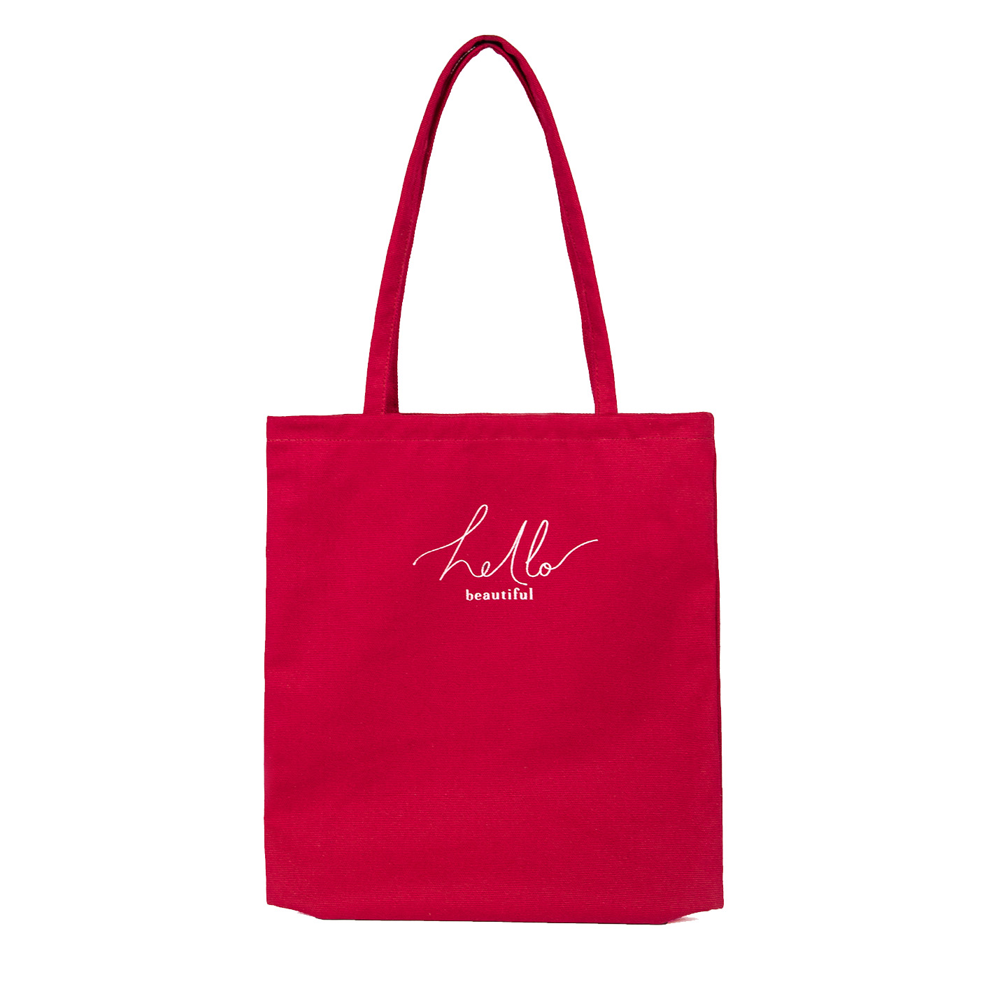 Шоппер 2 простой  красный